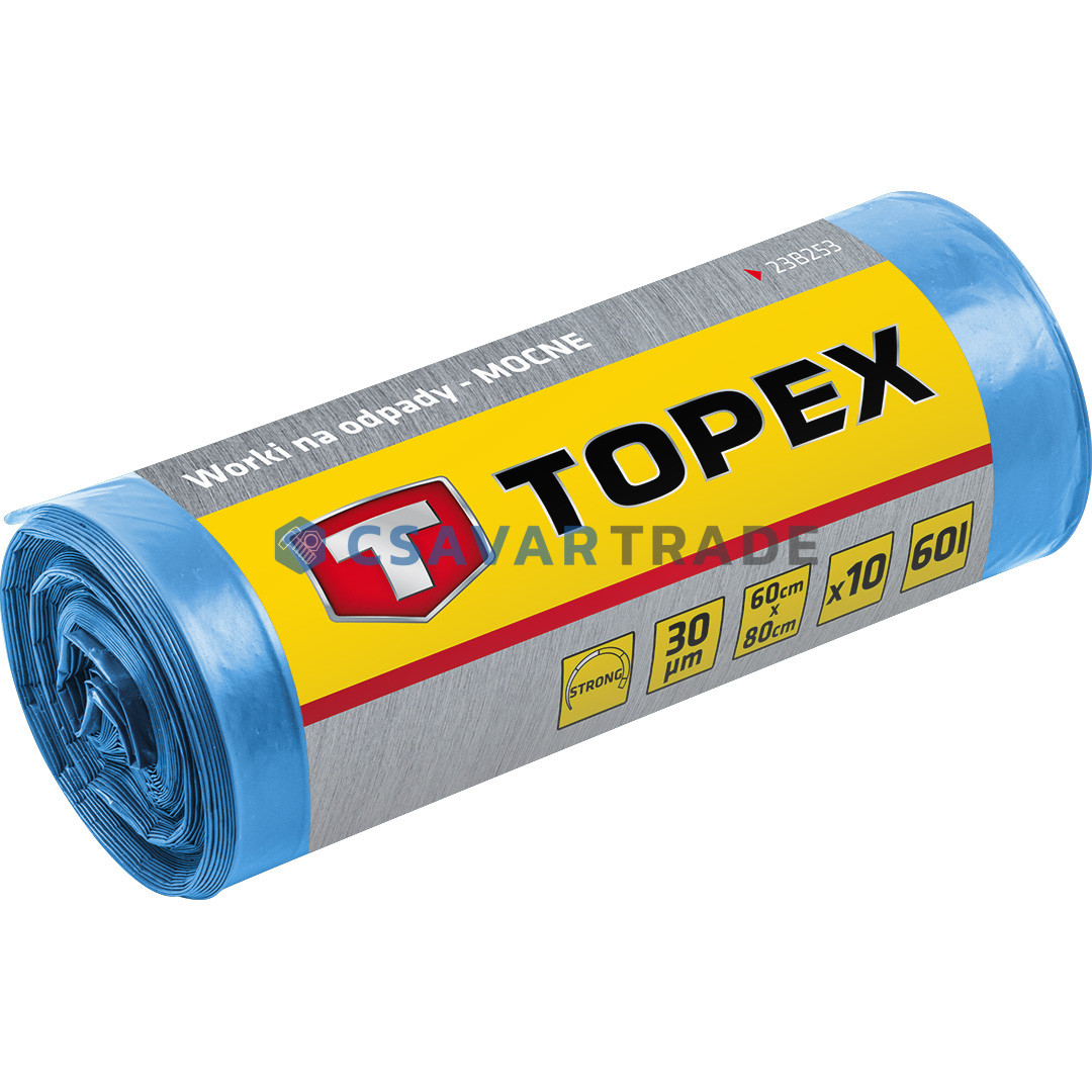 TOPEX - Szemeteszsák (1cs. = 10db), 45mic, 120x150cm (240l)