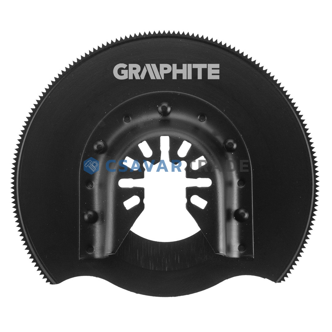 GRAPHITE - Fűrészlap multifunkciós gépekhez, félkör alakú, fémhez, 87mm