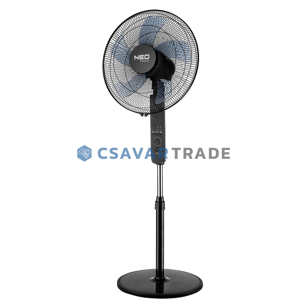 NEO - Álló ventilátor, 40cm, 3 fokozat, forgó, távirányító, 45W